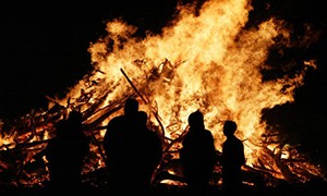 McShane's favourite night of the year - November 5th. Pork pies, warm clothes, and fireworks. ©Guardian