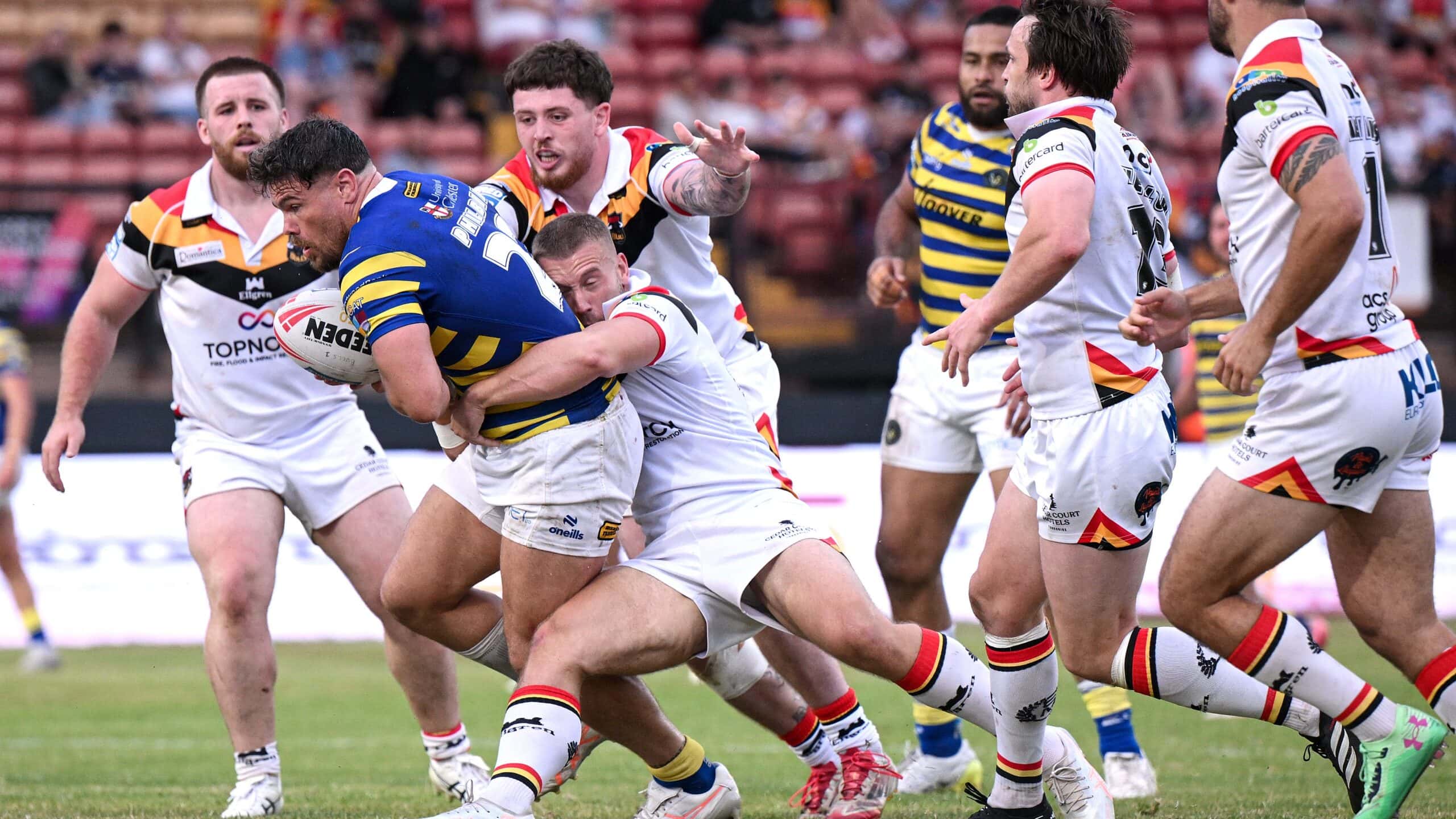 Warrington Wolves breeze past injury-hit Bradford Bulls
