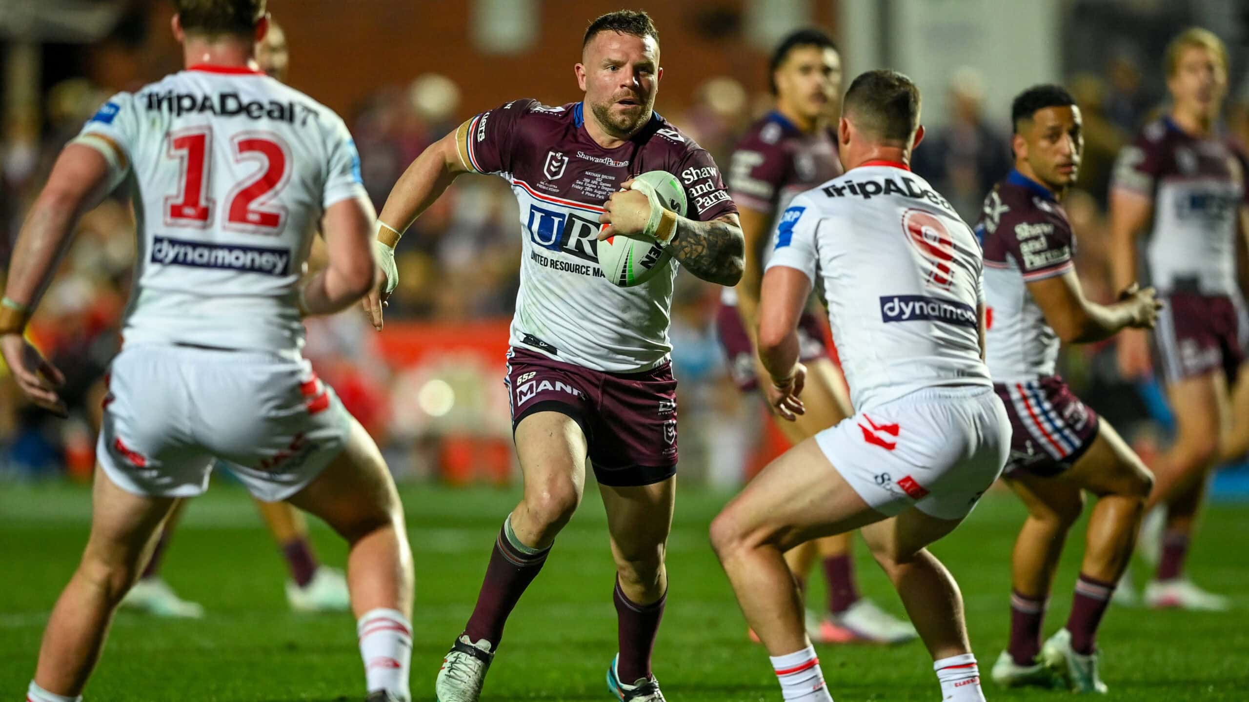 Catalans Dragons sign Manly Sea Eagles forward Nathan Brown